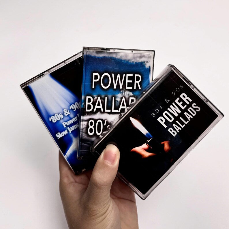 Power Ballads Cassette Tapes – Handmade 80s & 90s Love Songs Mixtape