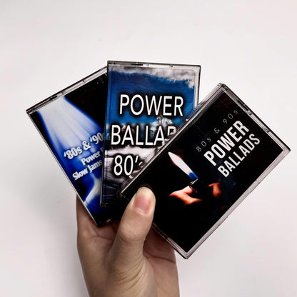 Power Ballads Cassette Tapes – Handmade 80s & 90s Love Songs Mixtape