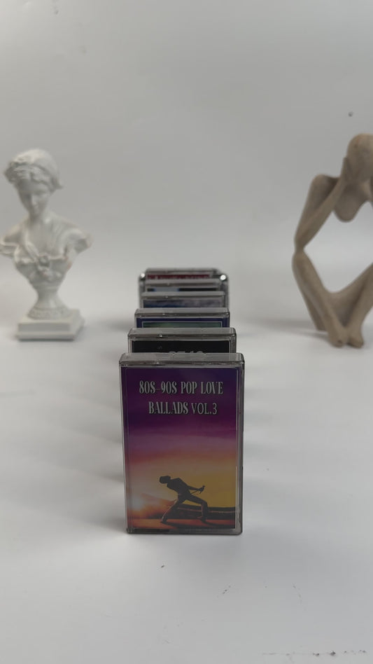 Love Ballads Cassette Collection – Handmade 80s & 90s Inspired Romantic Mixtapes