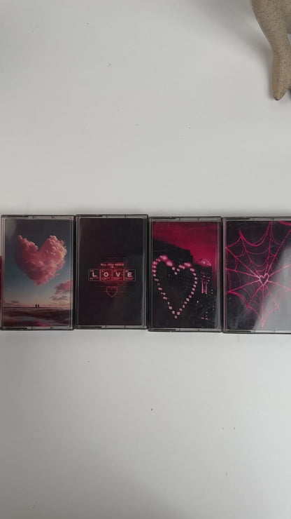 Valentine Love Songs Cassette Tapes – Romantic Mixtape - Custom Analog Cassette Gift